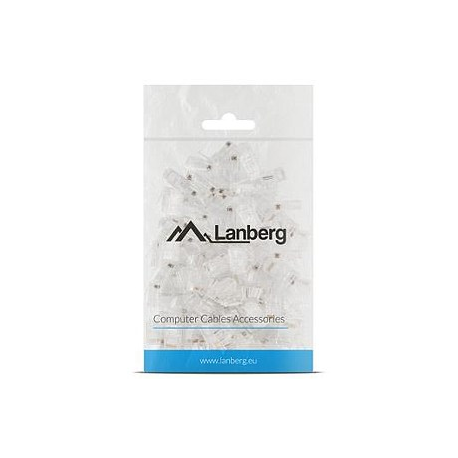 Lanberg - Network connector - RJ-45 (M) - UTP - CAT 5e (pack of 100) - 3