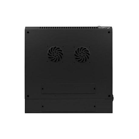 Lanberg - Rack cabinet - wall mountable - black, RAL 9004 - 12U - 19" - 6