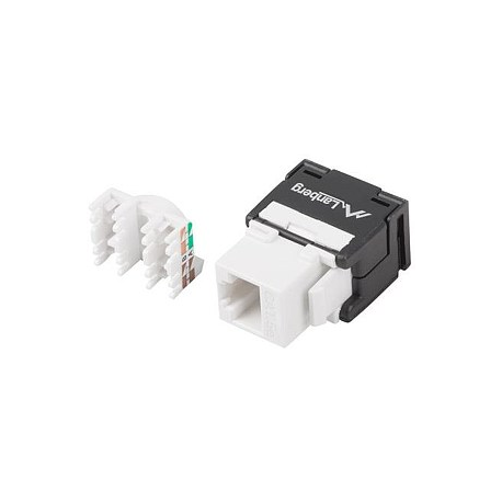 Lanberg KSU5-2000 - Modular insert - RJ-45 - black, white - 1
