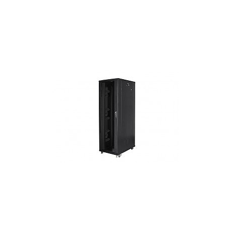 Lanberg - Rack cabinet - black, RAL 9004 - 42U - 19" - 0