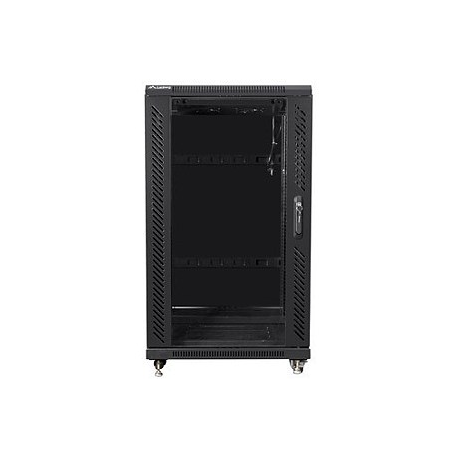 Lanberg - Rack cabinet - black, RAL 9004 - 22U - 19" - 2