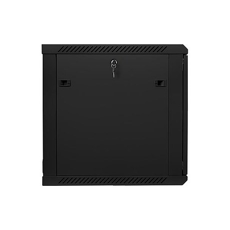 Lanberg - Rack cabinet - wall mountable - black, RAL 9004 - 12U - 19" - 4