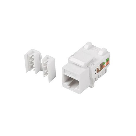 Lanberg KSU6-1090 - Modular insert - CAT 6 - UTP - RJ-45 - white - 1
