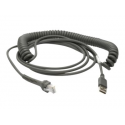 Zebra - USB cable - USB (M) - 5 - 12 V - 4.57 m - coiled - for DS9300 Series DS9308