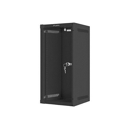 Lanberg - Rack cabinet - wall mountable - black, RAL 9004 - 12U - 10" - 1