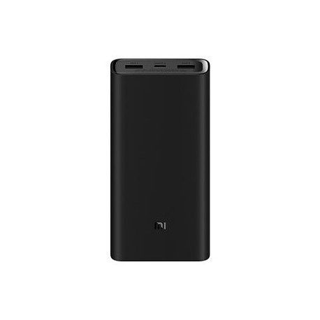 Xiaomi Redmi - Power bank - 20000 mAh - 74 Wh - 18 Watt - 3.6 A - Fast Charge - 2 output connectors (USB) - black - 0