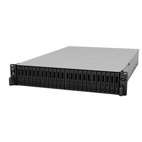 Synology FlashStation FS6400 - NAS server - 24 bays - rack-mountable - RAID 0, 1, 5, 6, 10, JBOD, RAID F1 - RAM 32 GB - Gigabit Ethernet  /  10 Gigabit Ethernet - iSCSI support - 2U - 2