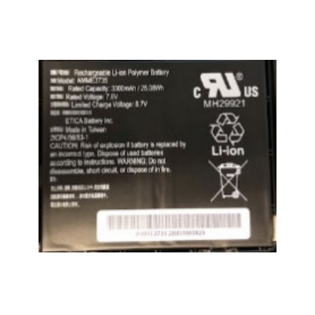 Zebra - Tablet battery - lithium polymer - 3300 mAh - 25.1 Wh - for Zebra ET51, ET51 Integrated Scanner Kit, ET56 (8.4 in), ET56 Enterprise Tablet (8.4 in) - 2