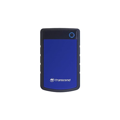 Transcend StoreJet 25H3 - Hard drive - 4 TB - external (portable) - 2.5" - USB 3.1 Gen 1 - 256-bit AES - navy blue - 4