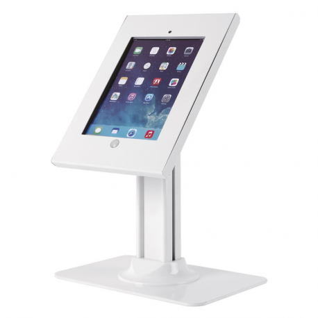 Neomounts by Newstar TABLET-D300 - Stand - for tablet - lockable - white - desktop - for Apple 9.7-inch iPad Pro; iPad; iPad 2; iPad Air; iPad Air 2; iPad with Retina display - 11
