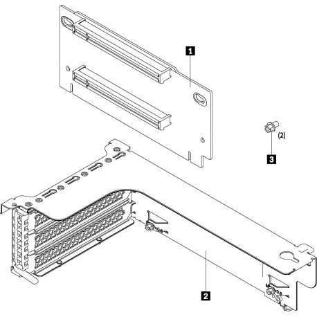 Lenovo Riser 1 Kit - Riser card - for ThinkAgile VX Certified Node 7Y94; ThinkAgile VX5520 Appliance; VX7520 Appliance - 1