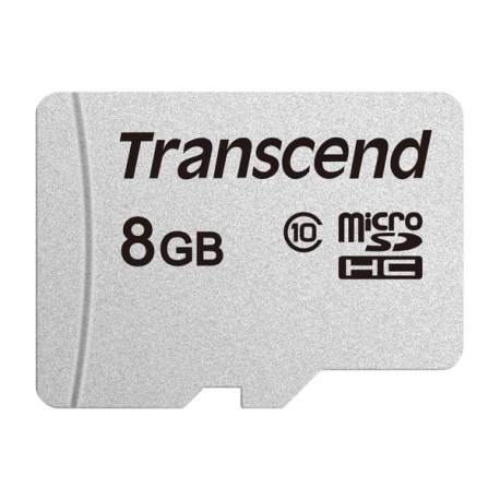 Transcend 300S - Flash memory card - 8 GB - Class 10 - microSDHC - 1