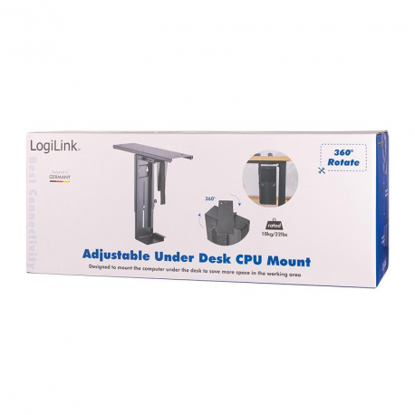LogiLink - System mounting bracket - under-desk mountable - 7