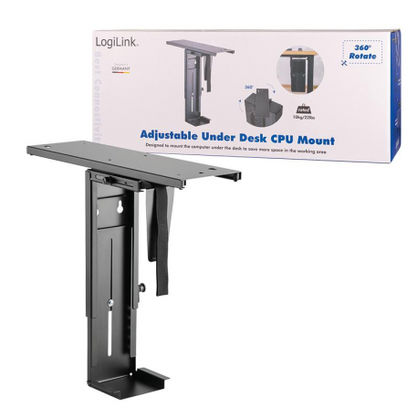 LogiLink - System mounting bracket - under-desk mountable - 8