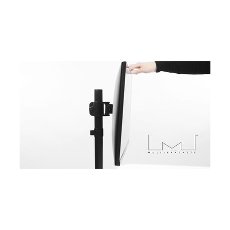 Multibrackets M Deskmount Basic Single - Mounting kit (desk mount) - for LCD display - steel, high-grade aluminium - black - screen size: 15"-27" - clamp mountable - 20