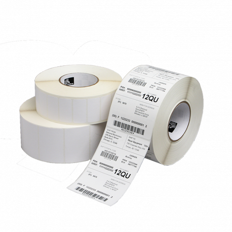 Zebra Trans Matte 2000 - Matte - bright white - 102 x 127 mm 6780 label(s) (12 roll(s) x 565) labels - for Zebra 2684, GX420; GK Series GK420; G-Series GC420; LP 2844; TLP 2742, 2844, 3742 - 0