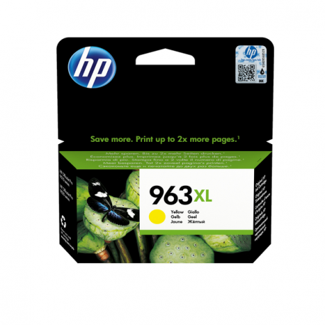 HP 963XL - 22.92 ml - High Yield - yellow - original - ink cartridge - for Officejet 9012; Officejet Pro 90XX - 1