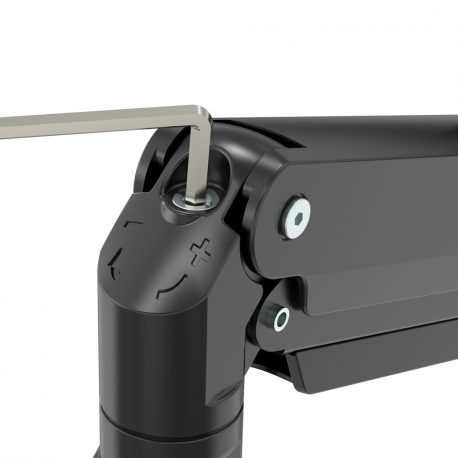 Neomounts by Newstar Select NM-D775DX3 - Mounting kit - for 3 LCD displays (full-motion) - black - screen size: 17"-24" - clamp mountable, grommet, desk-mountable - 5