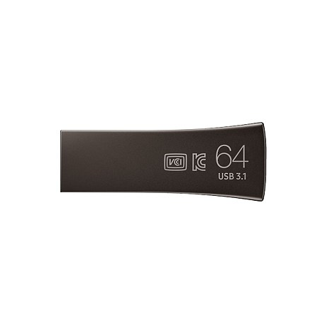 Samsung BAR Plus MUF-64BE4 - USB flash drive - 64 GB - USB 3.1 Gen 1 - titan grey - 3