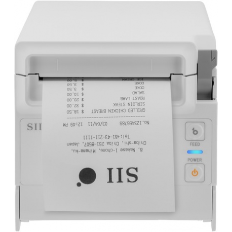 Seiko Instruments RP-F10 series - Receipt printer - thermal line - Roll (8 cm) - 203 dpi - up to 250 mm / sec - USB, USB host - cutter - white - 3
