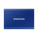 Samsung T7 MU-PC1T0H - SSD - encrypted - 1 TB - external (portable) - USB 3.2 Gen 2 (USB-C connector) - 256-bit AES - indigo blue