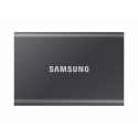 Samsung T7 MU-PC1T0T - SSD - encrypted - 1 TB - external (portable) - USB 3.2 Gen 2 (USB-C connector) - 256-bit AES - titan grey