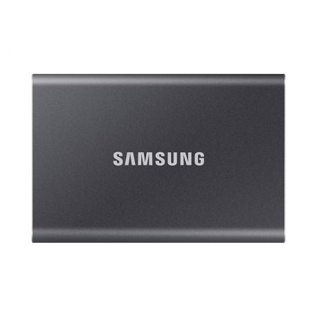 Samsung T7 MU-PC1T0T - SSD - encrypted - 1 TB - external (portable) - USB 3.2 Gen 2 (USB-C connector) - 256-bit AES - titan grey - 5