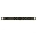 APC Easy Basic Rack PDU EPDU1016B - Power distribution unit (rack-mountable) - AC 200 / 208 / 230 V - 3680 VA - input: IEC 60320 C20 - output connectors: 8 (IEC 60320 C13) - 1U - 2.5 m cord - black - for P / N: AR106V, SCL400RMJ1U, SCL500RMI1UC, SCL500RMI1UNC, SMTL1000RMI2UC, SMTL750RMI2UC