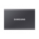 Samsung T7 MU-PC2T0T - SSD - encrypted - 2 TB - external (portable) - USB 3.2 Gen 2 (USB-C connector) - 256-bit AES - titan grey