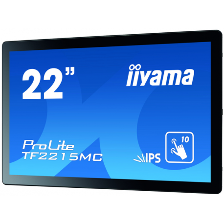 iiyama ProLite TF2215MC-B2 - LED monitor - 22" (21.5" viewable) - open frame - touchscreen - 1920 x 1080 Full HD (1080p) @ 60 Hz - IPS - 350 cd / m² - 1000:1 - 14 ms - HDMI, VGA, DisplayPort - black - 11