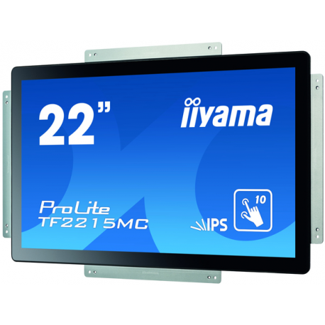 iiyama ProLite TF2215MC-B2 - LED monitor - 22" (21.5" viewable) - open frame - touchscreen - 1920 x 1080 Full HD (1080p) @ 60 Hz - IPS - 350 cd / m² - 1000:1 - 14 ms - HDMI, VGA, DisplayPort - black - 14