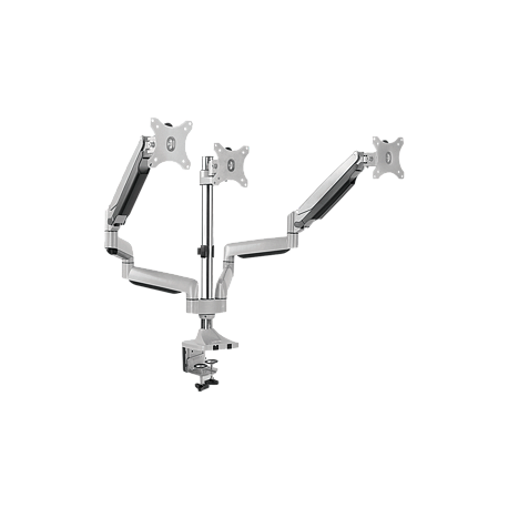 LogiLink - Mounting kit - for 3 LCD displays (adjustable arm) - aluminium - screen size: 13"-32" - desk-mountable - 2