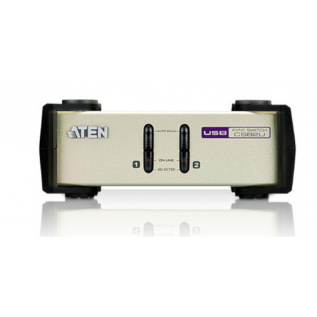 ATEN CubiQ CS82U - KVM switch - 2 x KVM port(s) - 1 local user - desktop - 1