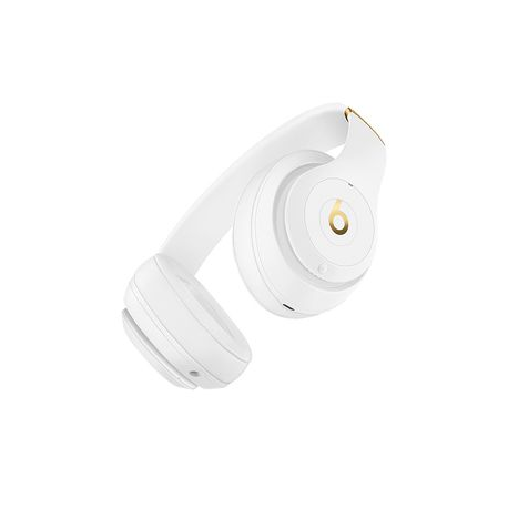 Beats Studio3 Wireless - Headphones with mic - full size - Bluetooth - wireless - active noise cancelling - noise isolating - white - for iPad / iPhone / iPod / TV / Watch - 3