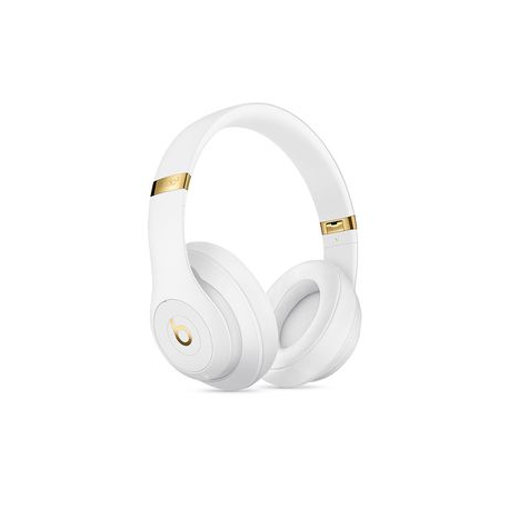 Beats Studio3 Wireless - Headphones with mic - full size - Bluetooth - wireless - active noise cancelling - noise isolating - white - for iPad / iPhone / iPod / TV / Watch - 4