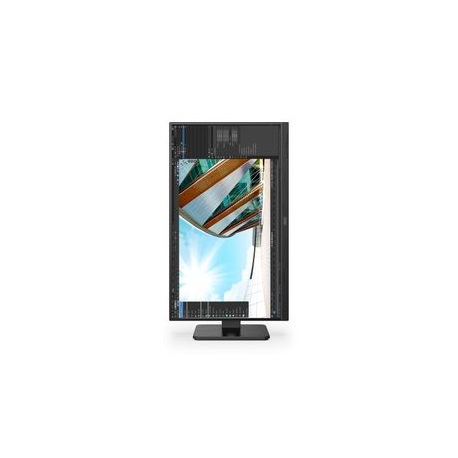 AOC Q24P2Q - LED monitor - 23.8" - 2560 x 1440 1440p (Quad HD) @ 75 Hz - IPS - 250 cd/m² - 1000:1 - 4 ms - HDMI, VGA, DisplayPort - speakers - black - 12