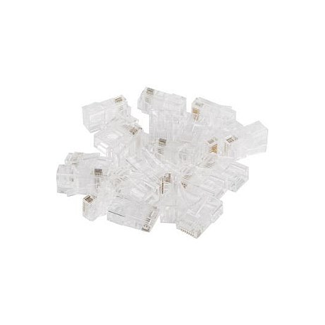 Lanberg Pass Trough - Network connector - RJ-45 (M) - UTP - CAT 6 (pack of 100) - 1