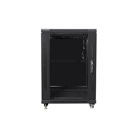 Lanberg - Rack cabinet - black, RAL 9004 - 15U - 19" - 2