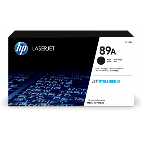 HP 89A - Black - original - LaserJet - toner cartridge (CF289A) - for LaserJet Enterprise M507, MFP M528; LaserJet Enterprise Flow MFP M528 - 9