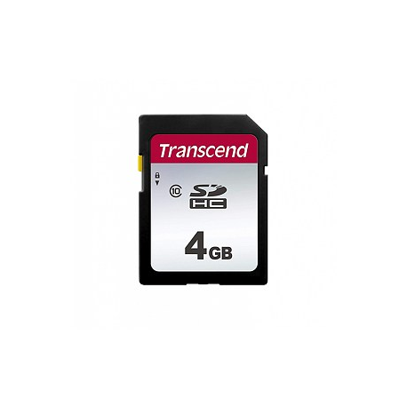 Transcend 300S - Flash memory card - 4 GB - Class 10 - SDHC - 3