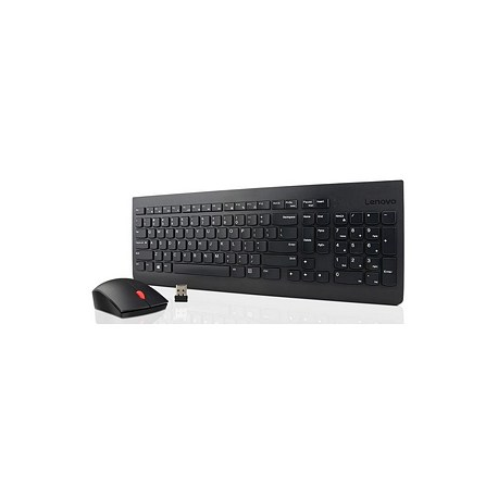 Lenovo Essential Wireless Combo - Keyboard and mouse set - wireless - 2.4 GHz - Swedish / Finnish - for ThinkCentre M75q Gen 2; M75s Gen 2; M75t Gen 2; M90q Gen 2; ThinkStation P340 - 3