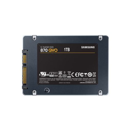 Samsung 870 QVO MZ-77Q1T0BW - SSD - encrypted - 1 TB - internal - 2.5" - SATA 6Gb / s - buffer: 1 GB - 256-bit AES - TCG Opal Encryption - 4