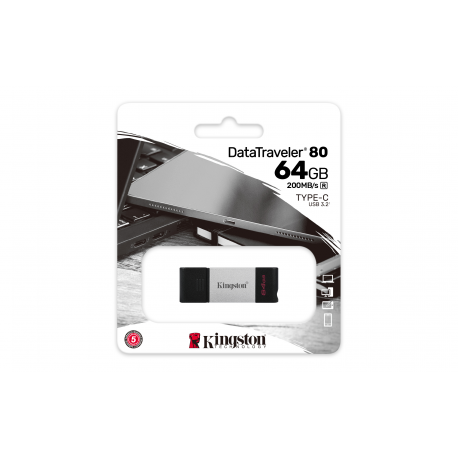 PENDRIVE USB-C 3.2 64GB KINGSTON DT 80