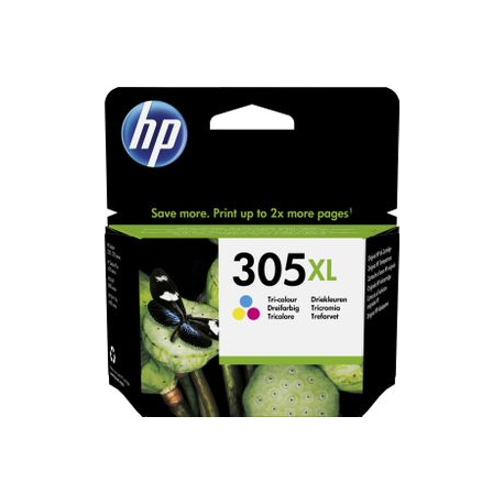 HP 305XL - 5 ml - High Yield - colour (cyan, magenta, yellow) - original - ink cartridge - for Deskjet 1255, 23XX, 27XX, 41XX; DeskJet Plus 41XX; Envy 60XX, 64XX; ENVY Pro 64XX - 0