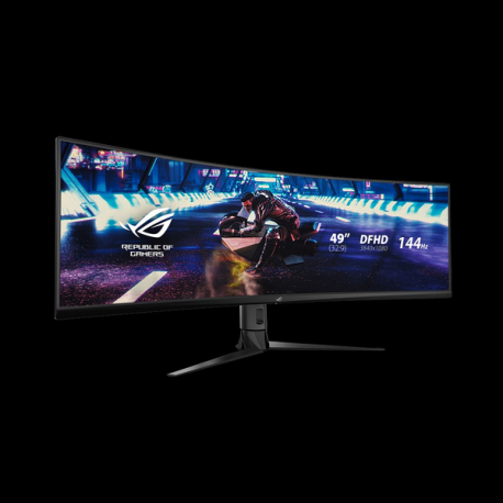 ASUS ROG Strix XG49VQ - LED monitor - gaming - curved - 49" - 3840 x 1080 DFHD - VA - 450 cd / m² - 3000:1 - DisplayHDR 400 - 4 ms - 2xHDMI, DisplayPort - speakers - black - 1