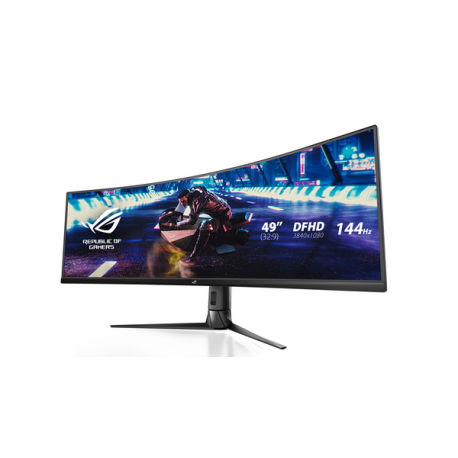 ASUS ROG Strix XG49VQ - LED monitor - gaming - curved - 49" - 3840 x 1080 DFHD - VA - 450 cd / m² - 3000:1 - DisplayHDR 400 - 4 ms - 2xHDMI, DisplayPort - speakers - black - 4