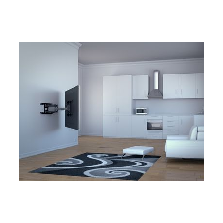 Multibrackets M Universal Flexarm Pro Super Duty - Mounting kit (wall mount with dual hinged arms) - for flat panel - black - screen size: 55"-110" - wall-mountable - 10