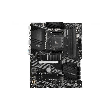 MSI B550-A PRO - Motherboard - ATX - Socket AM4 - AMD B550 Chipset - USB-C Gen2, USB-C Gen1, USB 3.2 Gen 1, USB 3.2 Gen 2 - Gigabit LAN - onboard graphics (CPU required) - HD Audio (8-channel) - 0