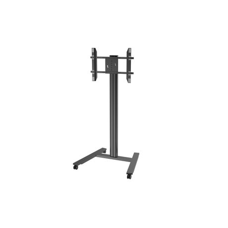 Multibrackets Public Display Stand 180 HD Single - Stand - for flat panel - lockable - aluminium - black - screen size: 55"-80" - mounting interface: up to 800 x 500 mm - 2