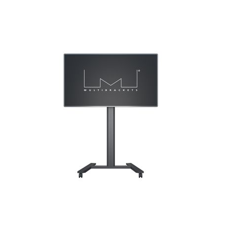 Multibrackets Public Display Stand 180 HD Single - Stand - for flat panel - lockable - aluminium - black - screen size: 55"-80" - mounting interface: up to 800 x 500 mm - 8